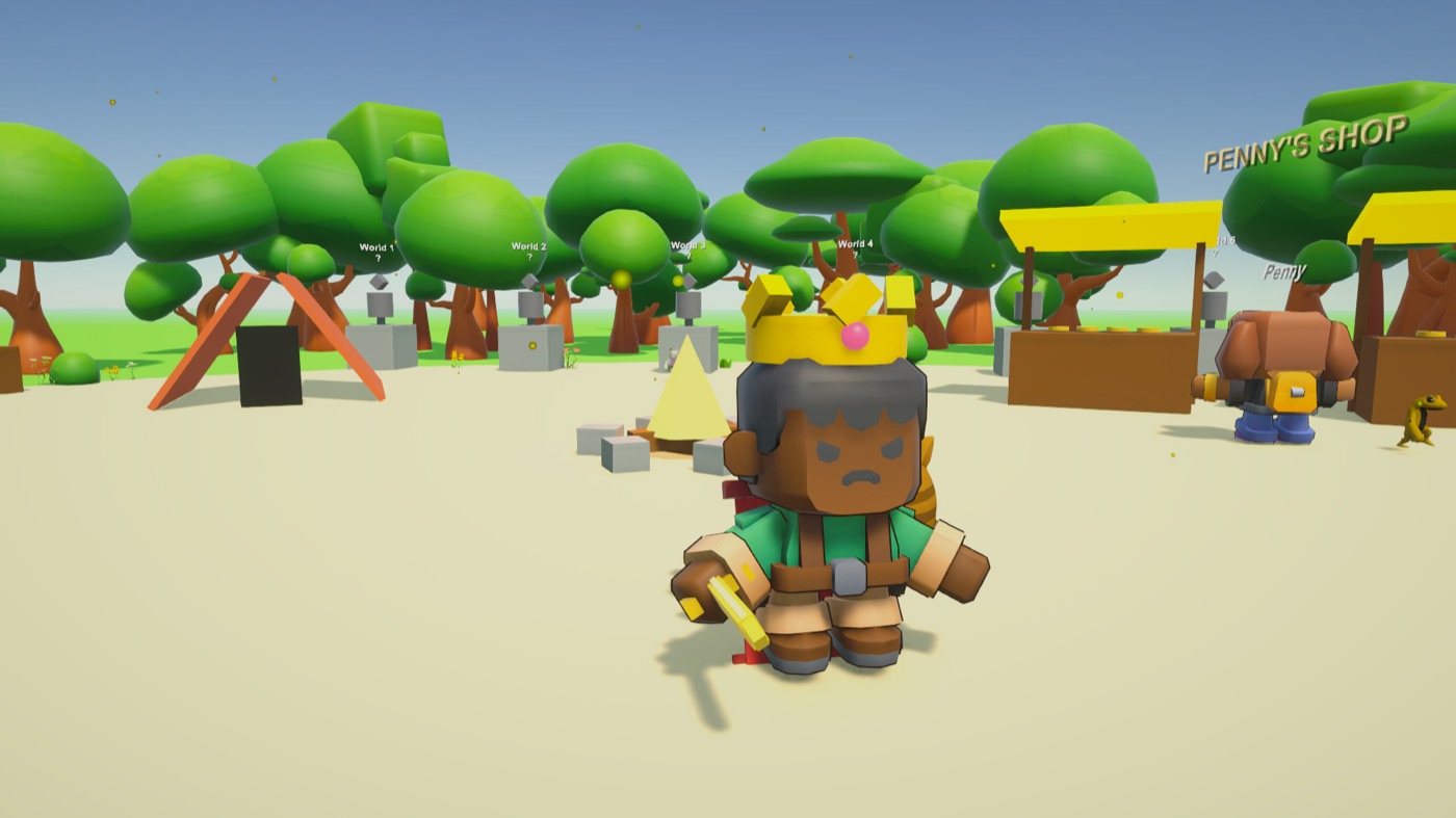 Hero wearing a crown at Home Camp